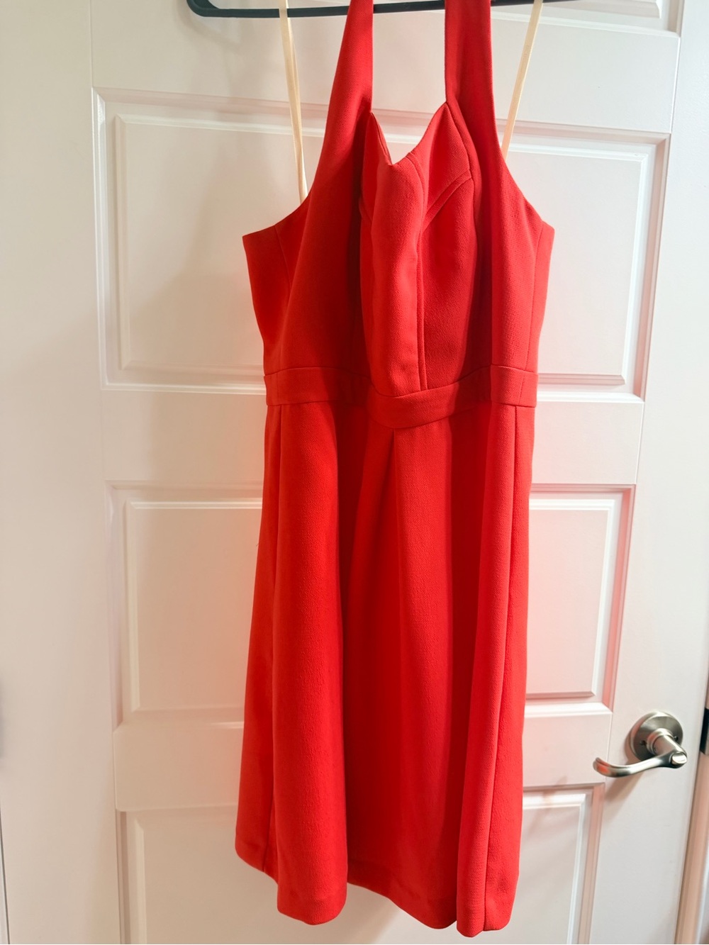 BCBGeneration Red One-Shoulder Fit-and-Flare Dress